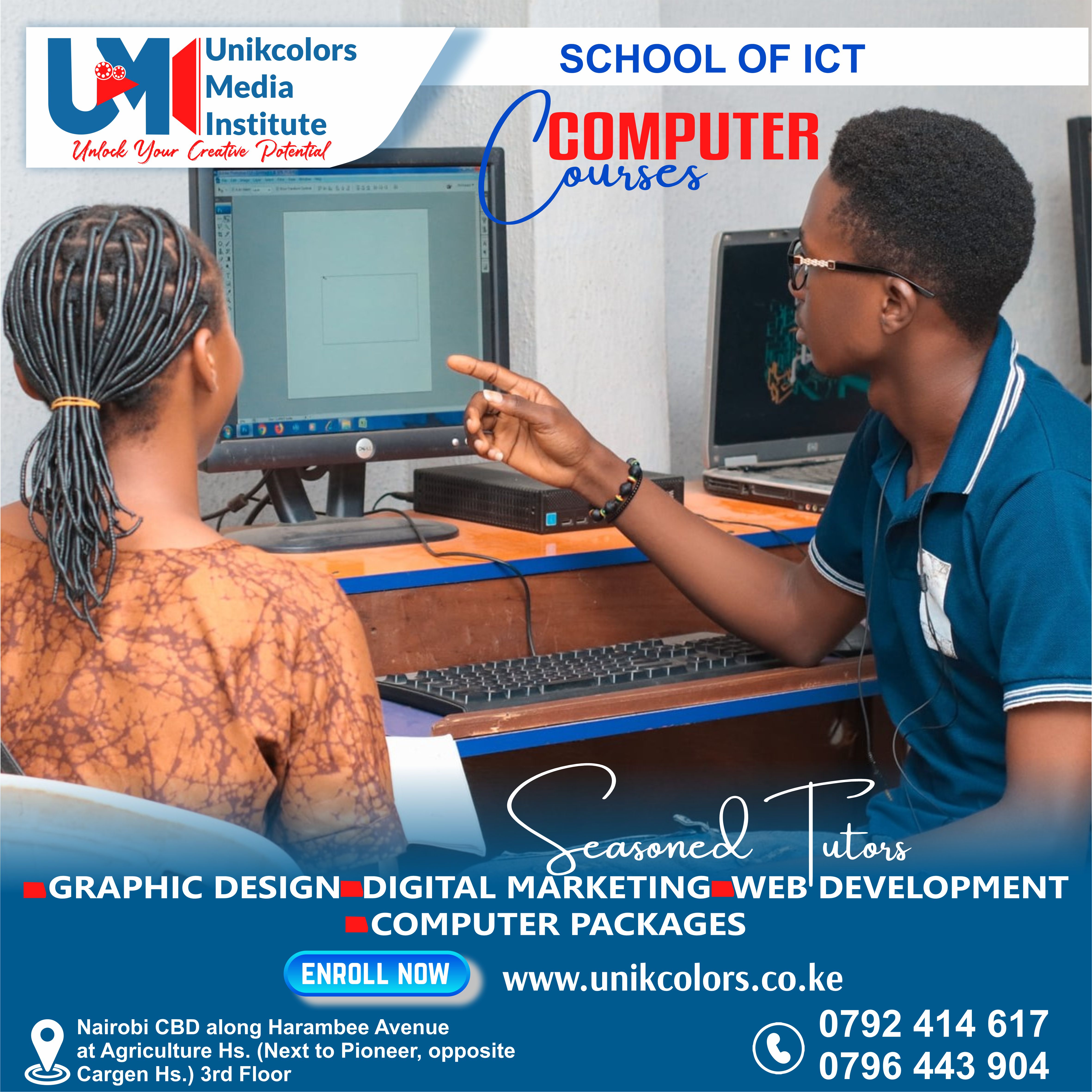 COMPUTER COURSES - DIGITAL MARKETING | GRAPHIC DESIGN | WEB DEVELOPMENT | COMPUTER PACKAGES COURSE